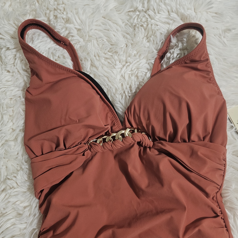 Gottex Terracotta One-Piece Swimsuit - Picture 3 of 6